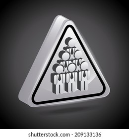 human resources over black background vector illustration