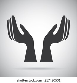 human resources over  gray background vector illustration