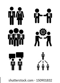 human resources over white background vector illustration