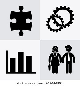 Human resources over white background design, vector illustration.