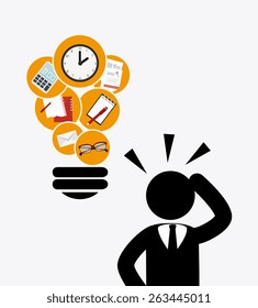 Human resources over white background design, vector illustration.