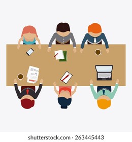 Human resources over white background design, vector illustration.