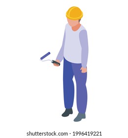 Human resources painter icon. Isometric of Human resources painter vector icon for web design isolated on white background