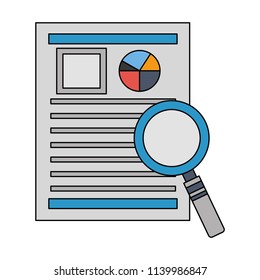 human resources paper informaton magnifying glass