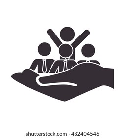 human resources recruit hired design isolated