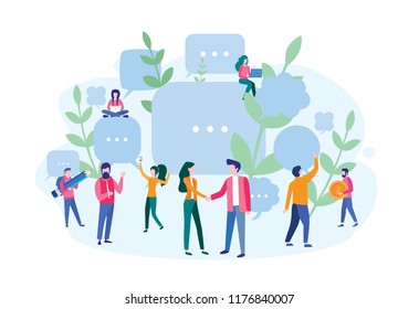 Human Resources, Recruitment Concept for web page, social media. Vector illustration people select a resume for a job, people fill out the form, hiring employees, recruitment agency, team work
