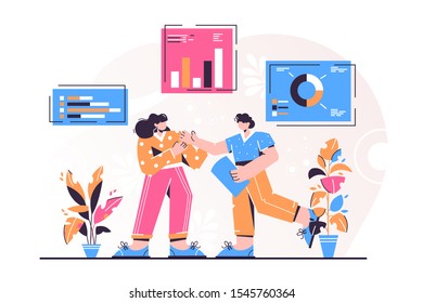 Human Resources, Recruitment Concept for web page, banner, presentation, social media, documents, cards, posters. Vector illustration, interviewing, assessment, recruitment agency. hiring employee.