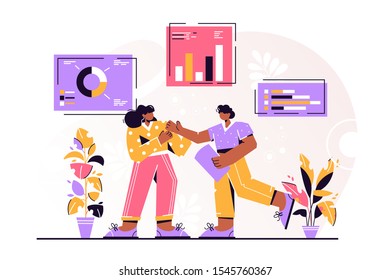 Human Resources, Recruitment Concept for web page, banner, presentation, social media, documents, cards, posters. Vector illustration, interviewing, assessment, recruitment agency. hiring employee.