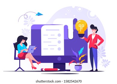 	
Recursos humanos, Concepto de contratación para página web, medios sociales. Ilustración vectorial personas seleccionar un currículum para un trabajo, personas rellenar el formulario, contratar empleados, agencia de contratación, trabajo de equipo, HR
