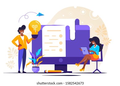 	
Human Resources, Recruitment Concept for web page, social media. Vector illustration people select a resume for a job, people fill out the form, hiring employees, recruitment agency, team work, HR
