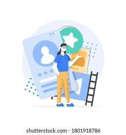 Human Resources, Recruitment Concept for web page,hiring employees, recruitment agency,Profile