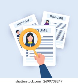 Human Resources, Recruitment Concept for web page