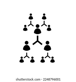 Human resources related line icon set. Recruitment, office management and company structure line vector icons.