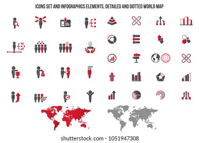 Human resources - human resource icon set.