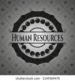 Human Resources retro style black emblem