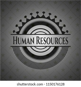 Human Resources retro style black emblem
