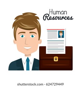 human resources search isolated