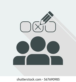 Human resources selection - Minimal vector icon