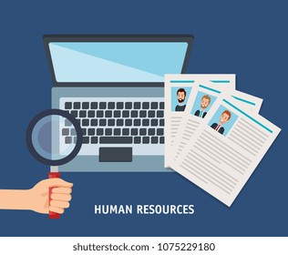 human resources set icons