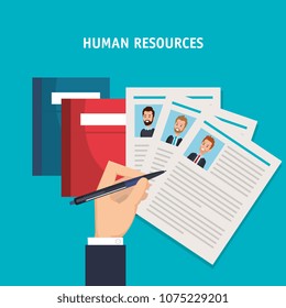 human resources set icons