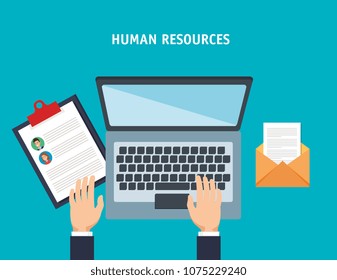 human resources set icons