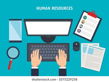 human resources set icons