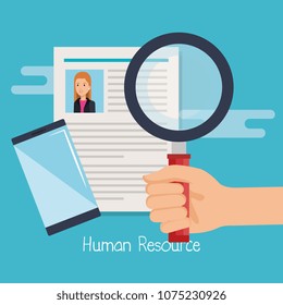 human resources set icons