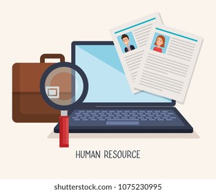 human resources set icons