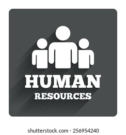 Human Resources Sign Icon Hr Symbol Stock Vector (Royalty Free ...