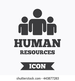 Human Resources Sign Icon Hr Symbol Stock Vector (Royalty Free ...