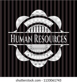 Human Resources silvery shiny emblem