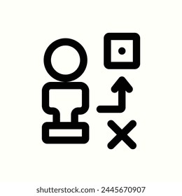 human resources, solution icon, isolated icon in light background, perfect for website, blog, logo, graphic design, social media, UI, mobile app