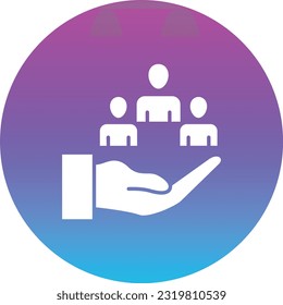 Human Resources vector icon. Can be used for printing, mobile and web applications.