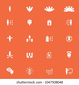 human resources vector icon set