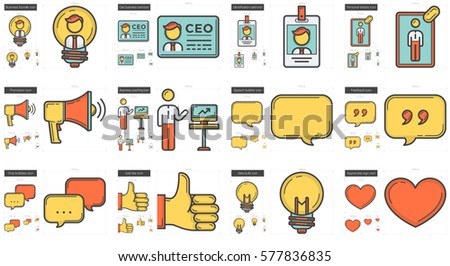 Human resources vector line icon set isolated on white background. Human resources line icon set for infographic, website or app. Scalable icon designed on a grid system.