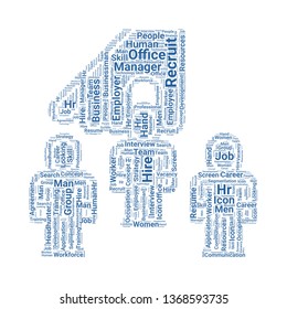 human resources word cloud. tag cloud about human resources