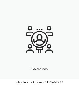 Human resources,recruitment vector icon. Premium quality.