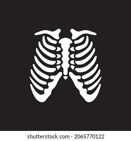 Human ribs icon vector illustration design .