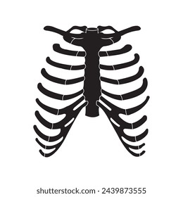 Human ribs icon vector illustration design .
