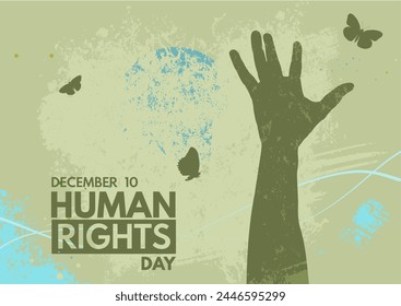 human right day background celebrated on december 10.	