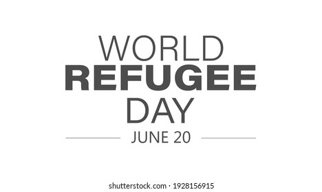 Human right day conceptWorld Refugee Day. 20 June-vector. International immigration concept background. Flat illustration or vector concept background for web design, banner.