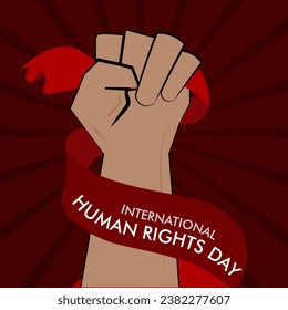 Ilustración creativa del Día de los Derechos Humanos 