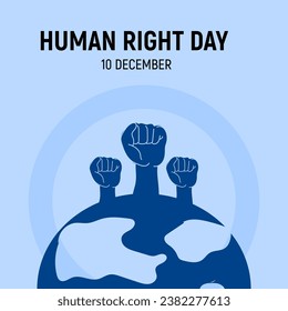 Ilustración creativa del Día de los Derechos Humanos 