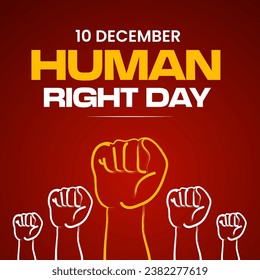Human Right Day Hand Drawn Illustration Creative 