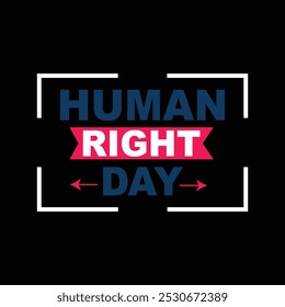 human right day vector t shirt