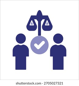 human right icons. simple colored vector