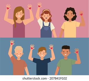 human rights activists six characters