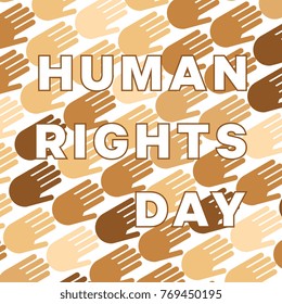 human rights day banner layout design