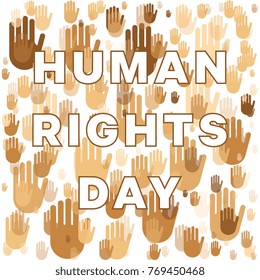 human rights day banner layout design