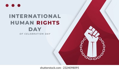 Human Rights Day Celebration Vector Design Illustration for Background, Poster, Banner, Advertising, Greeting Card